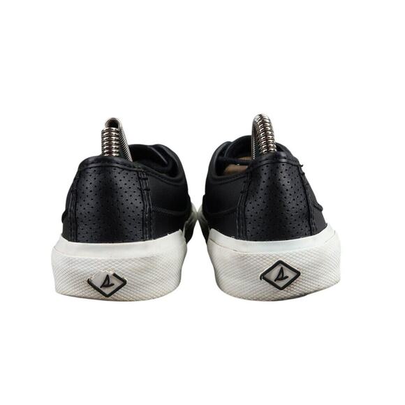 Sperry Shoes Womens 8 Sneakers Athletic Casual Soletide Leather Black Lace Up - Picture 5 of 12